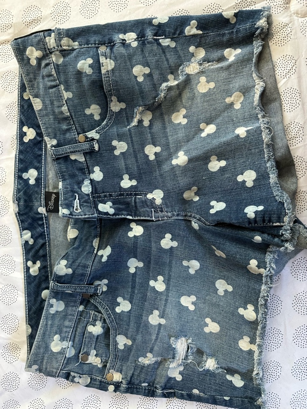 Torrid Disney Mickey Mouse denim shorts